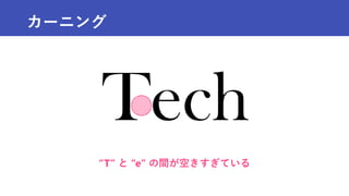 カーニング
“T” と “e” の間が空きすぎている
 