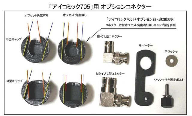 【オプション品】IC-705/IC-905用 キャリングハンドル "アイコミック705/905" ブラック