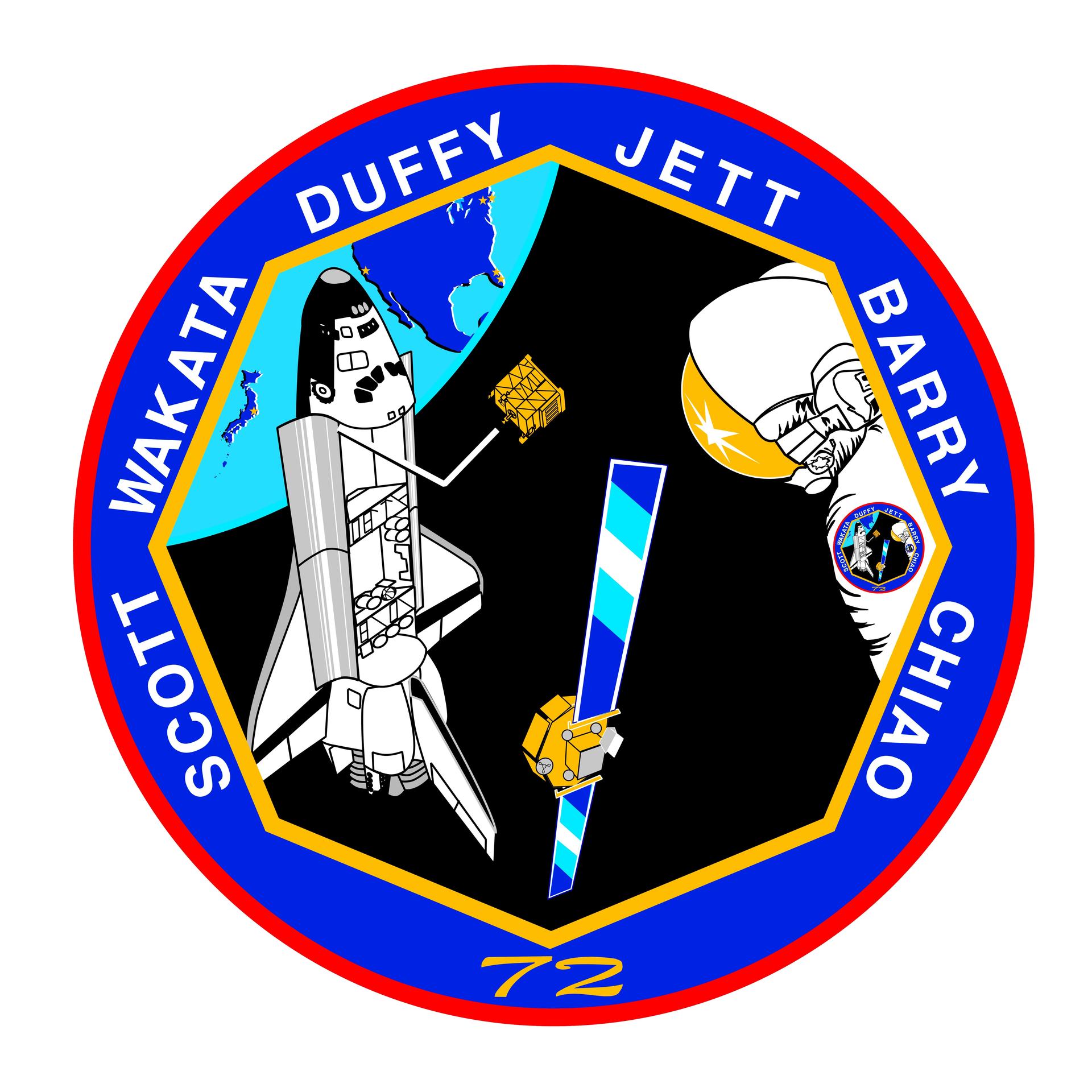 STS-72 Endeavour, Orbiter Vehicle (OV-105), crew insignia