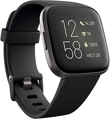 Fitbit Versa 2 Alexa搭載 スマートウォッチ Black/...