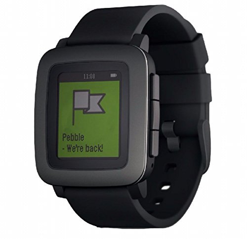 Pebble Time スマートウォッチ 腕時計 (ブラック) [並行輸入品...