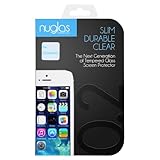 nuglas 最薄0.2mmラウンドエッジ 日本産強化ガラス iPhone5/iPhone5s/iPhone5c用 液晶保護フィルム 日本語マニュアル/保証書付