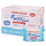 水99%おしりふき　100枚×16個パック　1ケース