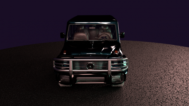 Mercedes G class royalty-free 3d model - Preview no. 10