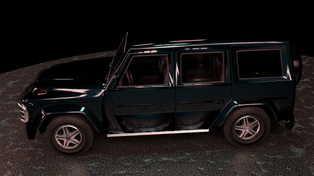 Mercedes G class royalty-free 3d model - Preview no. 8