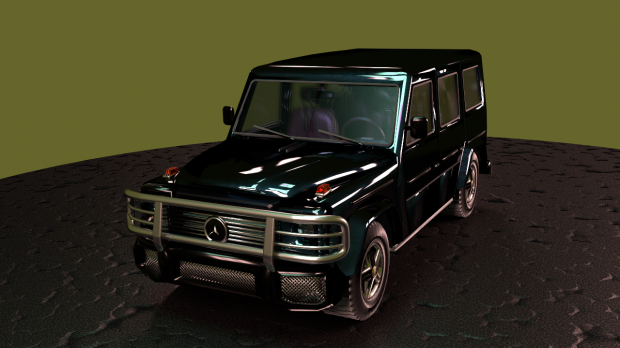 Mercedes G class royalty-free 3d model - Preview no. 9