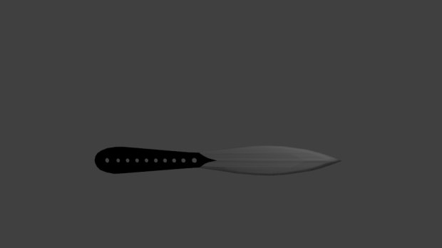 Kasta kniv royalty-free 3d model - Preview no. 1