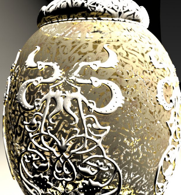 Lamp Arabische kunst royalty-free 3d model - Preview no. 4