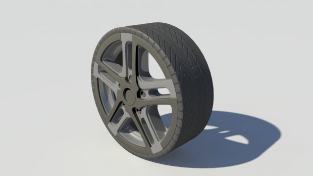 Neumático de coche deportivo royalty-free modelo 3d - Preview no. 2