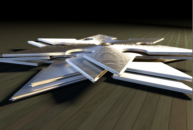 Ninja Shuriken royalty-free 3d model - Preview no. 1