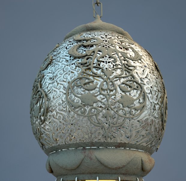 Lamp Arabische kunst royalty-free 3d model - Preview no. 2