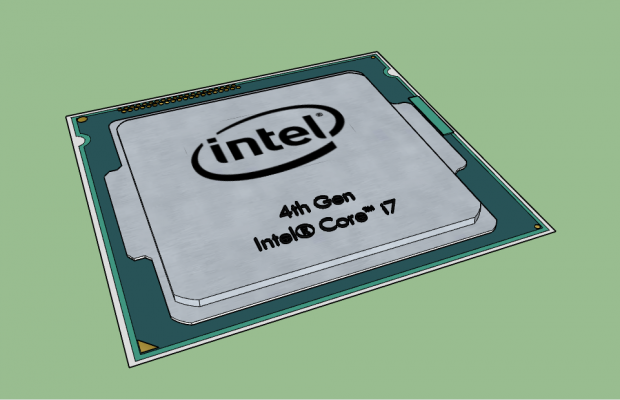 Intel i7 CPU royalty-free 3d model - Preview no. 1