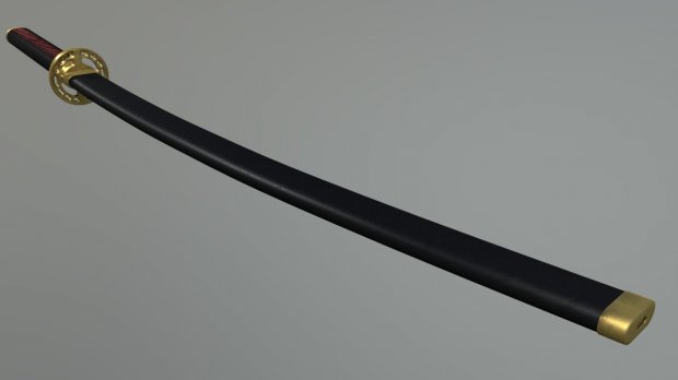 Katana与鞘 royalty-free 3d model - Preview no. 5