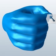 Agarrando la mano v1 modelo 3d