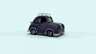 Coche de dibujos animados modelo 3d