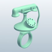 Téléphone rotatif v1 3d model