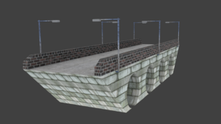 Moderne brug 3d model