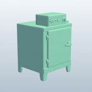 Hot air oven v1  3d model