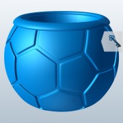 pallone da calcio v1 3d model