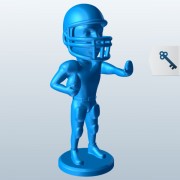 Игрок в американский футбол Stiff Arm v1 3d model