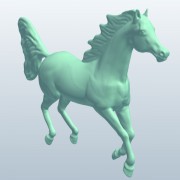 Arabische paard galopperen V2 3d model