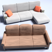 Set di divani 3d model