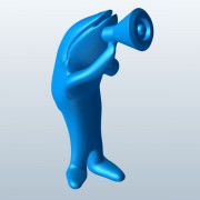 Mascot Whale v2  3d model