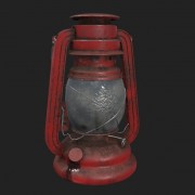 Oude lantaarn PBR 3d model