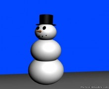 简单的雪人 3d model