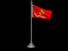 USMC flag 3d model