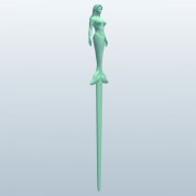 开信刀美人鱼v2 3d model