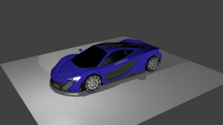 mclaren p1 3d model