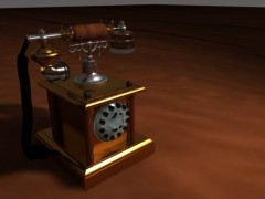 altes Telefon 3d model