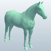 American Paint Horse Nuetral V1  3d model