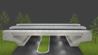 Moderne brug 3d model