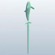 LetterOpener KillerWhale v1  3d model