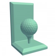 BookendGolf Ball on Tee v1 3d model