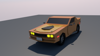 Low Poly Car 3d model