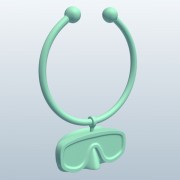 Vinglas FobSnorkel Mask v1 3d model