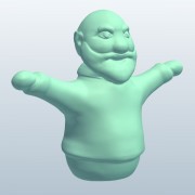 Velho fantoche de dedo v1 3d model