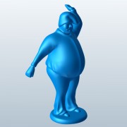 Chef with hand in air v1  3d model