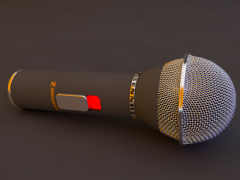 Microphone 3d model