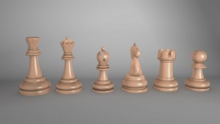 Schaakstukken 3d model