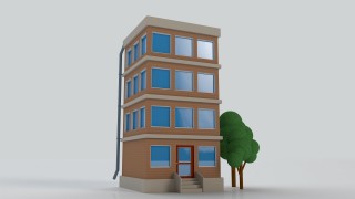 Gebäude der Stadt 3d model