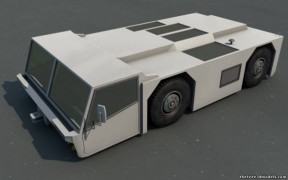 Vliegtuig sleepwagen 3d model