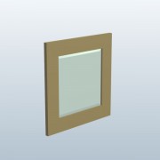 Square MirrorPine V1  3d model