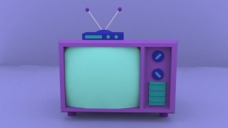 漫画テレビ 3d model