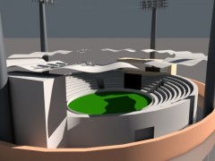 Estadio de deportes modelo 3d