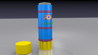 Bastão de cola 3d model