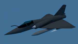 Jetfighter Mirage 3d model